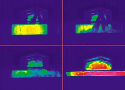 InfraTec ImageIR Fuel-injection of an internal-combustion engine.