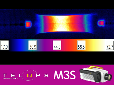 Split_hopkinson_bar_testing image High-Speed Infrared Imaging of a Split-Hopkinson Pressure Bar Experiment