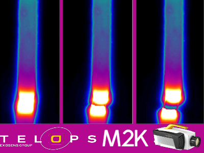 Tensile_Testing_with_the_Telops_M2K image Tensile testing of a steel rod observed in infrared using Telops’ FAST M2k